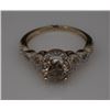 Image 3 : #29 14K GOLD DIAMOND 1.55CT AND 0.2CT RING