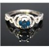 Image 1 : #30 14K GOLD BLUE DIAMOND 0.75CT AND WHITE DIAMOND