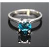 Image 1 : #31 14K GOLD BLUE DIAMOND 1.05CT RING
