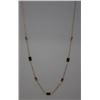 Image 1 : #35 10K GOLD TOURMALINE NECKLACE