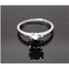 Image 1 : #37 14K GOLD BLACK DIAMOND 2CT RING