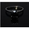 Image 4 : #37 14K GOLD BLACK DIAMOND 2CT RING