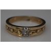 Image 1 : #40 14K GOLD DIAMOND BAND RING