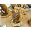 Image 2 : HAND CRAFTED AND INTRICATELY CARVED ELEPHANT - as-is