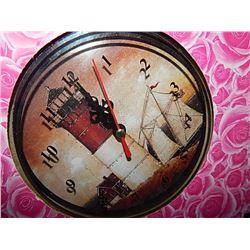 LIGHT HOUSE CLOCK WITH LED LIGHTING LIGHT HOUSE INSIDE