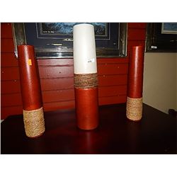 TALL VASES - 3 TOTAL