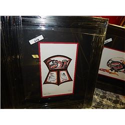 FRAME NATIVE INDIAN PRINT - BY RICHARD SHORTY - COPPER DESIGN