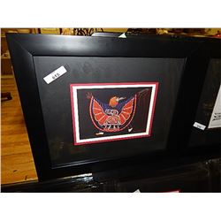 FRAME NATIVE INDIAN PRINT - BY RICHARD SHORTY - RAVEN SPIRIT DANCER