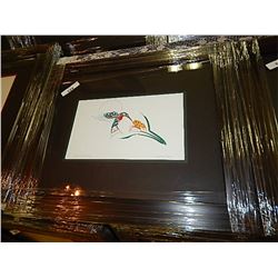 FRAME NATIVE INDIAN PRINT - BY RICHARD SHORTY - LILLY OF THE VALLEY