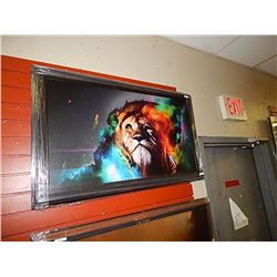 FRAMED PRINT - COSMIC LION - "..........." - GALLERY ESTIMATE $550