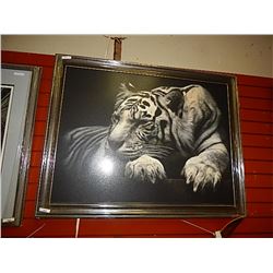FRAMED PRINT - SIBERIAN TIGER - ..................... - GALLERY ESTIMATE $600