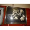 Image 1 : FRAMED PRINT - SIBERIAN TIGER - ..................... - GALLERY ESTIMATE $600