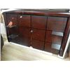 Image 1 : NEW MAHOGANY WALL UNIT - GREAT FOR HEAD BOARD OR ? ATTACHES DIRECT TO THE WALL