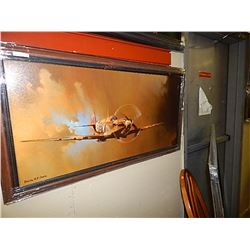 FRAMED PRINT - SPIT FIRE - BARRIE CLARK - GALLERY ESTIMATE $600