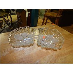 DOUBLE GLASS SERVING BOWL