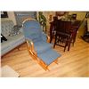 Image 1 : MAPLE GLIDER CHAIR WITH FOOT STOOL