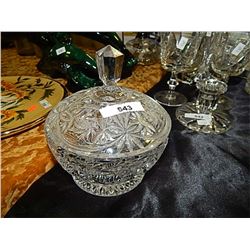 PIN WHEEL CRYSTAL - CANDY DISH