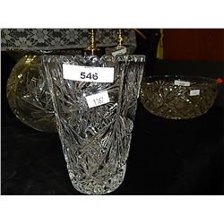 PIN WHEEL CRYSTAL - VASE