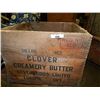 Image 1 : VINTAGE WOOD CRATE - CLOVER CREAMERY BUTTER