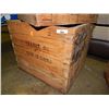 Image 1 : VINTAGE WOOD CRATE - PEANUT OIL