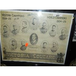 VINTAGE FRAME PRINT - VICTORIAN COUGARS