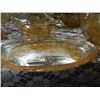 Image 1 : DEPRESSION GLASS - AMBER GLASS - SERVING PLATE