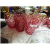 Image 1 : CRANBERRY GLASS - 6 GLASSES