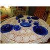 Image 1 : COBALT BLUE DISH SET - 29 PC