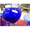 Image 1 : DEPRESSION GLASS - COBALT BLUE - VASE