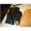 Image 1 : VEST - LEATHER - BLACK - SMALL