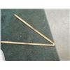 Image 1 : VINTAGE WOOD FOLDING TAPE MEASURE AND RULER
