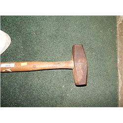 VINTAGE WOOD HANDLE SLEDGE HAMMER