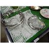 Image 1 : STERLING SILVER ACCENTED GLASSWARE BOWLS - 2 TTL