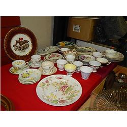 LARGE LOT OF ASSORTED CHINA AND OTHER COLLECTOR DISHES