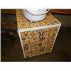 Image 1 : RETRO SIDE TABLE - HIGH LIGHTED IN THAT WONDERFULL MACTAC FINISH