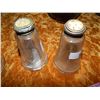 Image 1 : SUNFLOWER DESIGN SALT AND PEPPER WITH SILVER & ABALONE LIDS