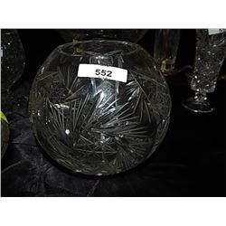 PIN WHEEL CRYSTAL - LARGE SPHERICAL BOWL