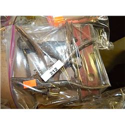 BAG - VINTAGE TOOLS - SAW SET, SQUARE PIECE ETC