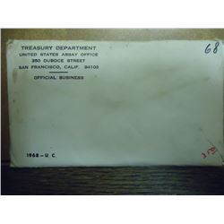 1968 US MINT SET (UNC) P/D/S (WITH ENVELOPE)