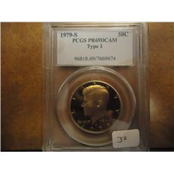 1979-S TYPE I KENNEDY HALF DOLLAR PCGS PR69 DCAM