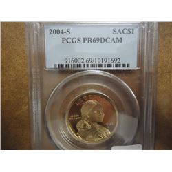 2004-S SACAGAWEA DOLLAR PCGS PR69 DCAM