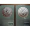 Image 2 : 2002 & 2003 AMERICAN SILVER EAGLES NTC MS70'S