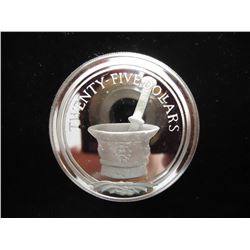 1988 BRITISH VIRGIN ISLANDS SILVER PF $25