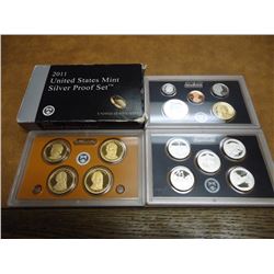 2011 US SILVER PROOF SET (WITH BOX) 14 PIECES