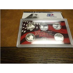 2005 US SILVER 50 STATE QUARTERS PF SET WITH BOX