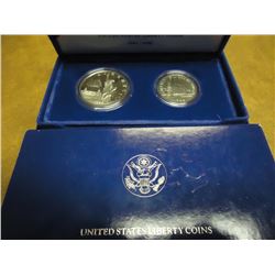 1986 STATUE OF LIBERTY 2 COIN PF SET