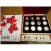 Image 2 : 2013 O'CANADA 12 SILVER $10 COINS SET IN NICE