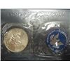 Image 2 : 1972-S  IKE SILVER DOLLAR UNC (BLUE PACK)