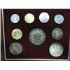 Image 1 : 1964 AUSTRIA 9 COIN MINT SET ORIGINAL MINT PACKAGE