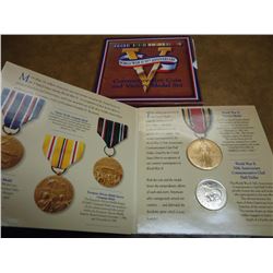 1991-95 WWII COMMEMORATIVE COIN & VICTORY MEDAL